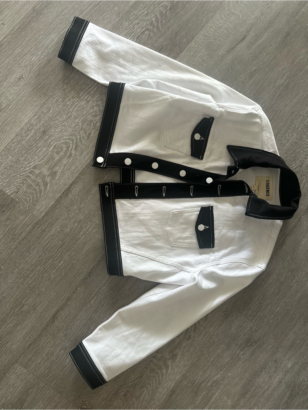 L’AGENCE Jacket with Black Trim
